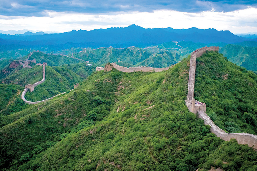 Muralha da China: diversos trechos diferentes, erguidos ao longo de 2 mil anos
